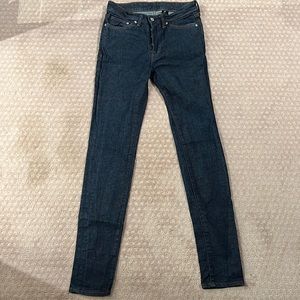 Dark blue skinny jeans by &Denim